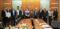 Dr. Gao Ruiping (sixth from left), Vice President of NSFC meets with Prof. Fanny Cheung (middle), Pro-Vice-Chancellor of CUHK and members from the University